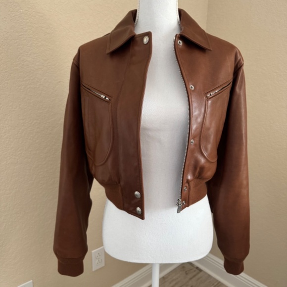 Loro Piana Roldan Soft Calf Leather Bomber Jacket - Picture 2 of 16